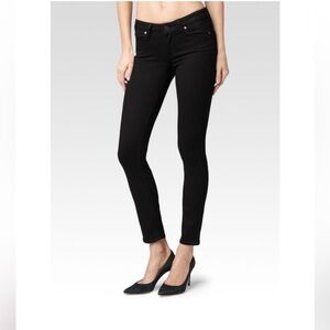 Paige Verdugo Ultra Skinny Black Fog Black Jeans Size 25